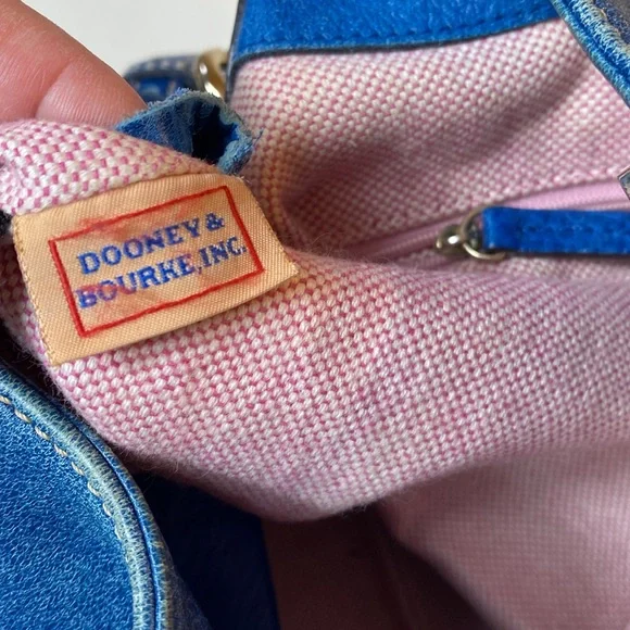 Dooney & Bourke Blue Leather Hobo Bag - Picture 9 of 12